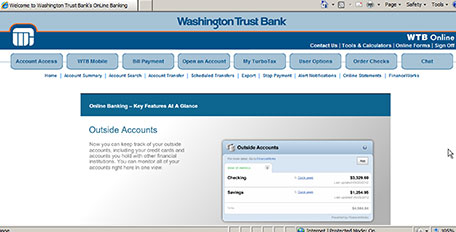 online banking historic photo